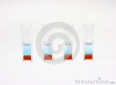 Biotechnology assay samples Stock Photo