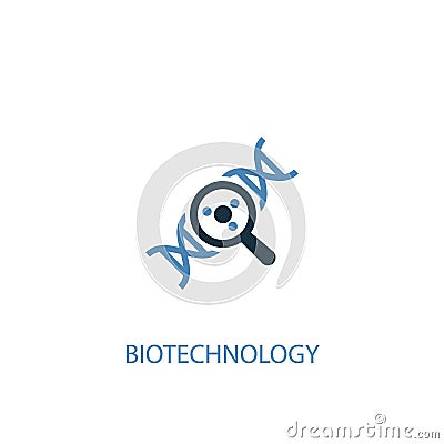Biotechnology concept 2 colored icon Vector Illustration