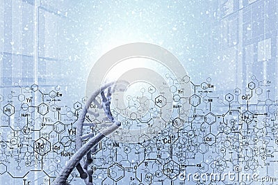 Biotechnology genetic research Stock Photo