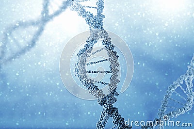 Biotechnology genetic research Stock Photo