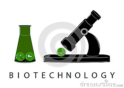 Biotechnology. Vector Illustration