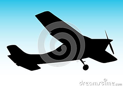 Biplane aircraft Vector Illustration