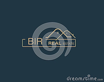 BIR Real Estate and Consultants Logo Design Vectors images. Luxury Real Estate Logo Design Vector Illustration