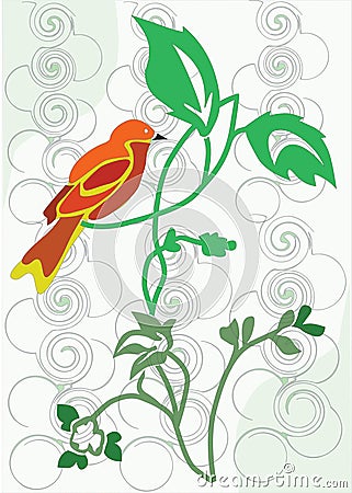 Bird Cartoon Illustration