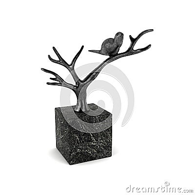 Bird Branches Statue Stock Photo