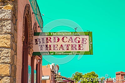 The Bird Cage Theatre - Exterior Editorial Stock Photo