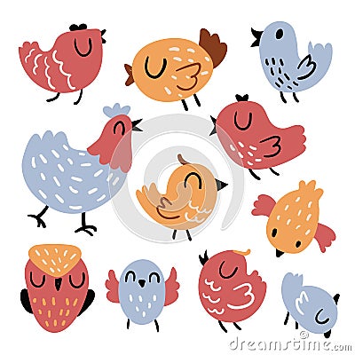 Bird character vector design Stock Photo