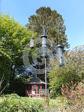 Bird Feeders Stock Photo