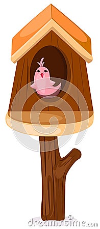 Bird house Vector Illustration