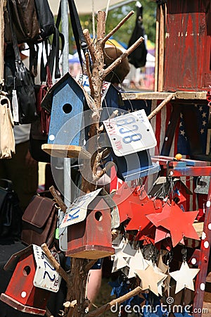 Bird houses one Stock Photo