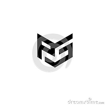 BIRD2K Letter Logo concept. Creative Minimal emblem design template. Universal elegant icon. Premium business finance logotype. Vector Illustration