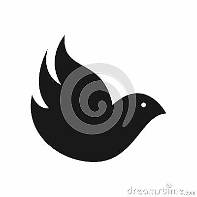 Bird logo monogram Stock Photo