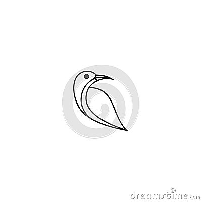 Bird logo vector icon template Stock Photo