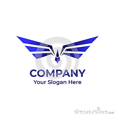 Buterfly Luxury Company Logo Vector Vector Illustration