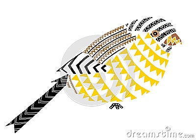 bird Native patterns art Stock Photo