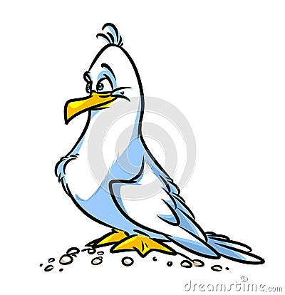 Bird Seagull cartoon illustration Cartoon Illustration