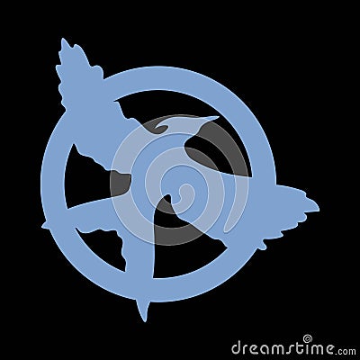 Bird sign Mockingjay. Vector illustration. Vector Illustration