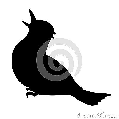 Bird Silhouette. Vector EPS 10. Vector Illustration