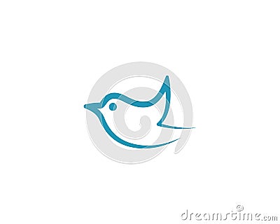 Bird symbol illustration Vector Illustration