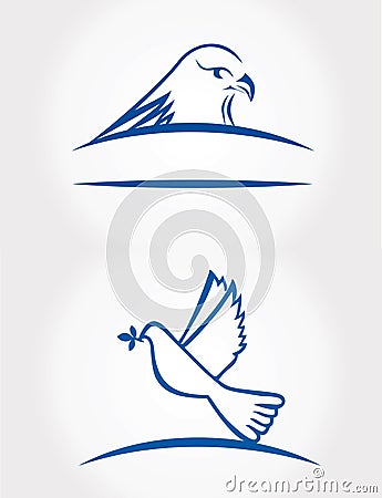 Bird symbol Vector Illustration