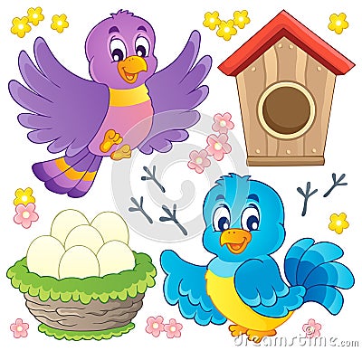 Bird theme image Vector Illustration