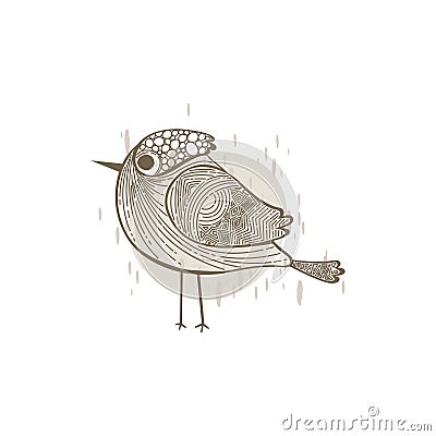 bird. Vector illustration decorative design Vector Illustration