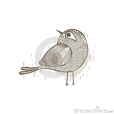 bird. Vector illustration decorative design Vector Illustration
