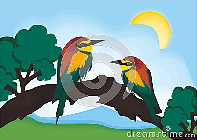 Bird vector nature Stock Photo