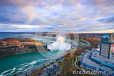 Bird View of Niagara Falls Stock Photo