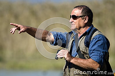 Bird Watcher Stock Photo