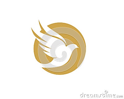 Bird wing Dove Logo Template Vector Illustration