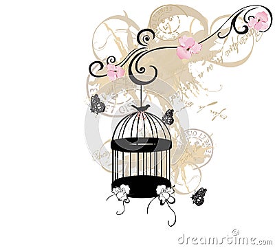 Birdcage Vector Illustration