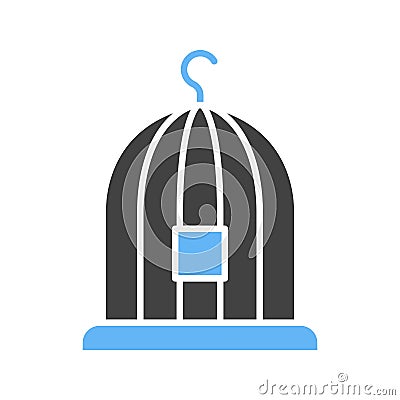 Birdcage icon vector image. Vector Illustration