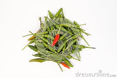 Birds eye peppers. Stock Photo