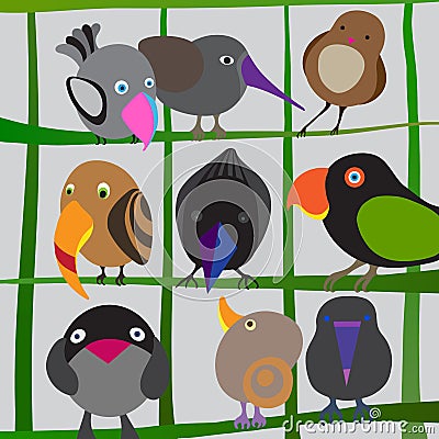 Birds Vector Illustration