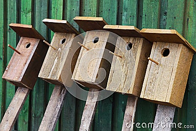 Birds houses Stock Photo