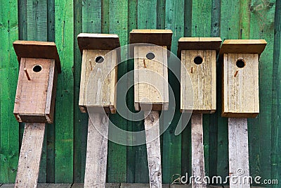 Birds houses Stock Photo