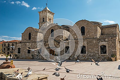 Birds at Saint Lazarus Church Larnaca Cyprus Stock Photo