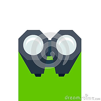 Birdwatching icon Binoculars icon isolated o white Vector Illustration