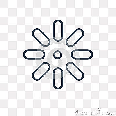 Birghtness vector icon isolated on transparent background, linear Birghtness transparency concept can be used web and mobile Vector Illustration