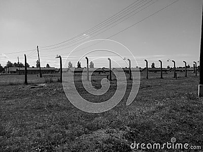 Auschwitz concentration camp Editorial Stock Photo