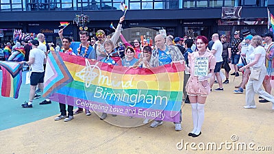 Birmingham Events May 25th Celebrating Pride & Equality Editorial Stock Photo