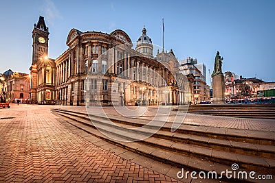 Birmingham Town Hall ,England Editorial Stock Photo