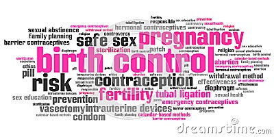 Birth control Cartoon Illustration