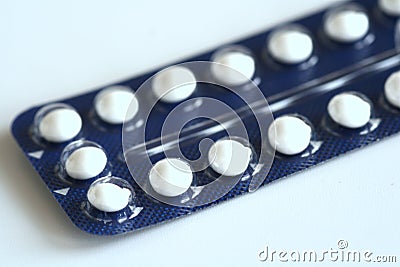 Birth control pill Stock Photo