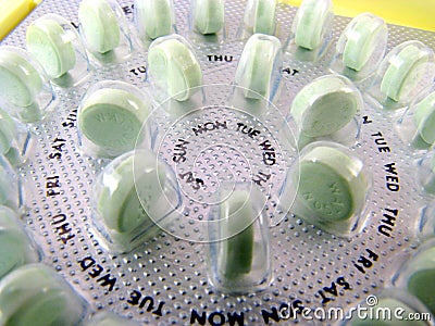 Birth Control Pills Stock Photo