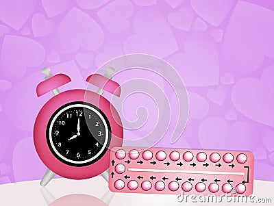 Birth control pills Stock Photo