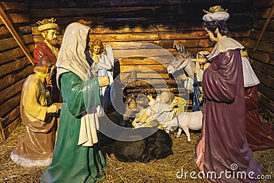 The Birth of Jesus Stock Photo