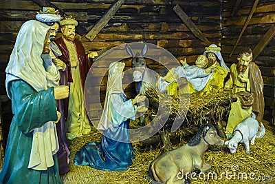 The Birth of Jesus Stock Photo