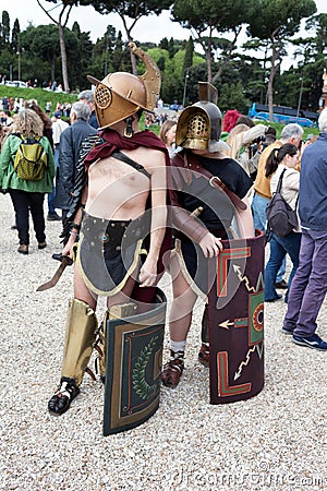 Birth Of Rome Festival 2015 Editorial Stock Photo